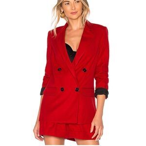 NICHOLAS Red Suiting Blazer Size 2